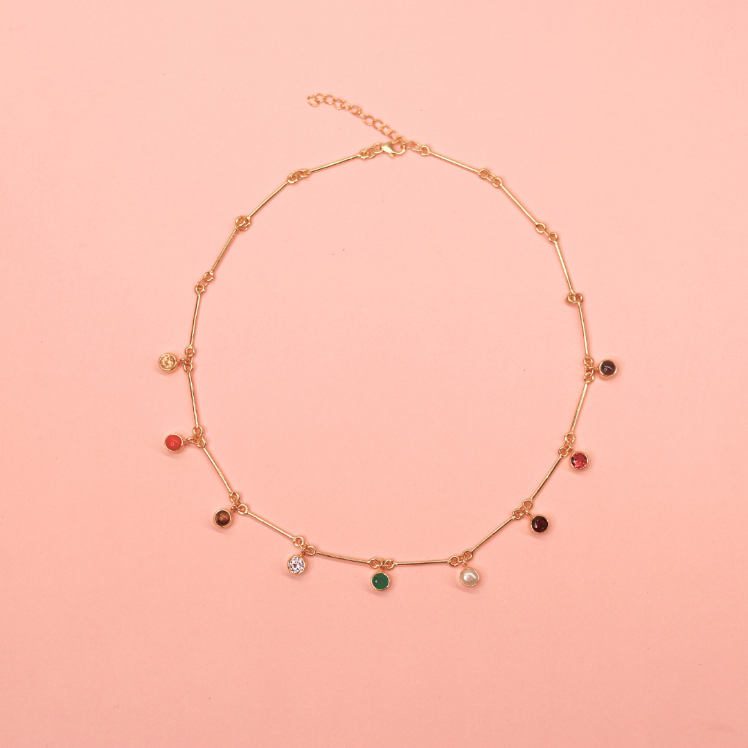 NAV-VARNA BAR NECKLACE