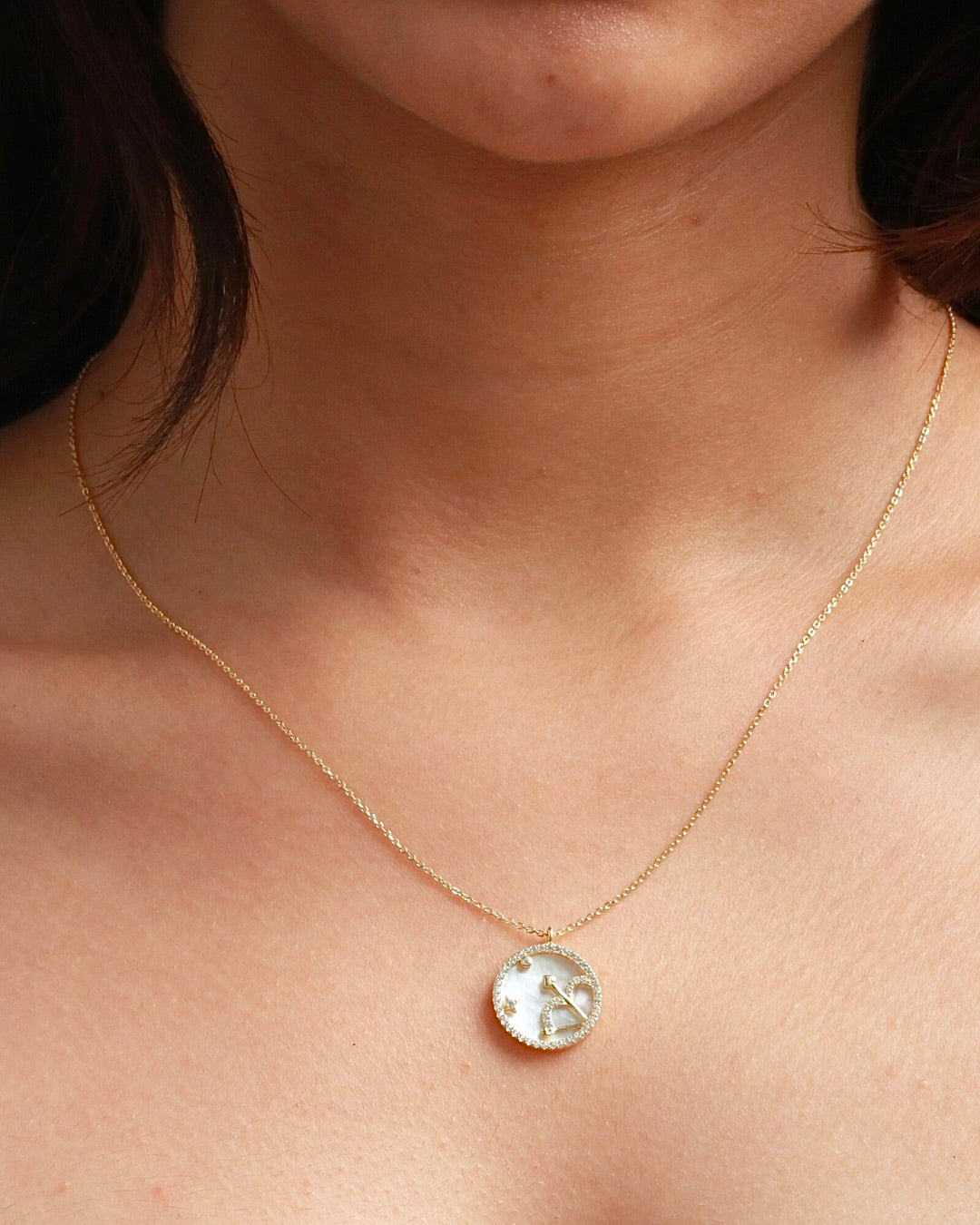 SAGITARIUS NECKLACE (ROUND)- ZODIAC SIGN