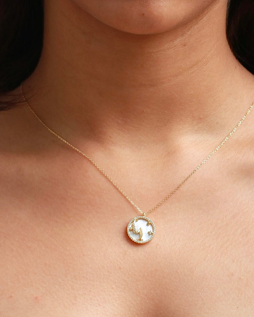 PISCES NECKLACE (ROUND)- ZODIAC SIGN