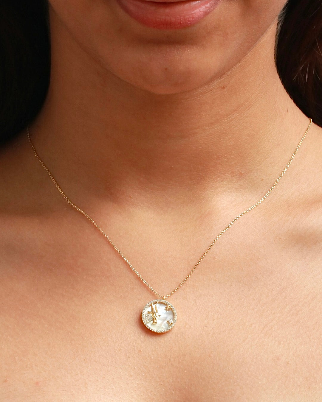 ARIES NECKLACE (ROUND)- ZODIAC SIGN