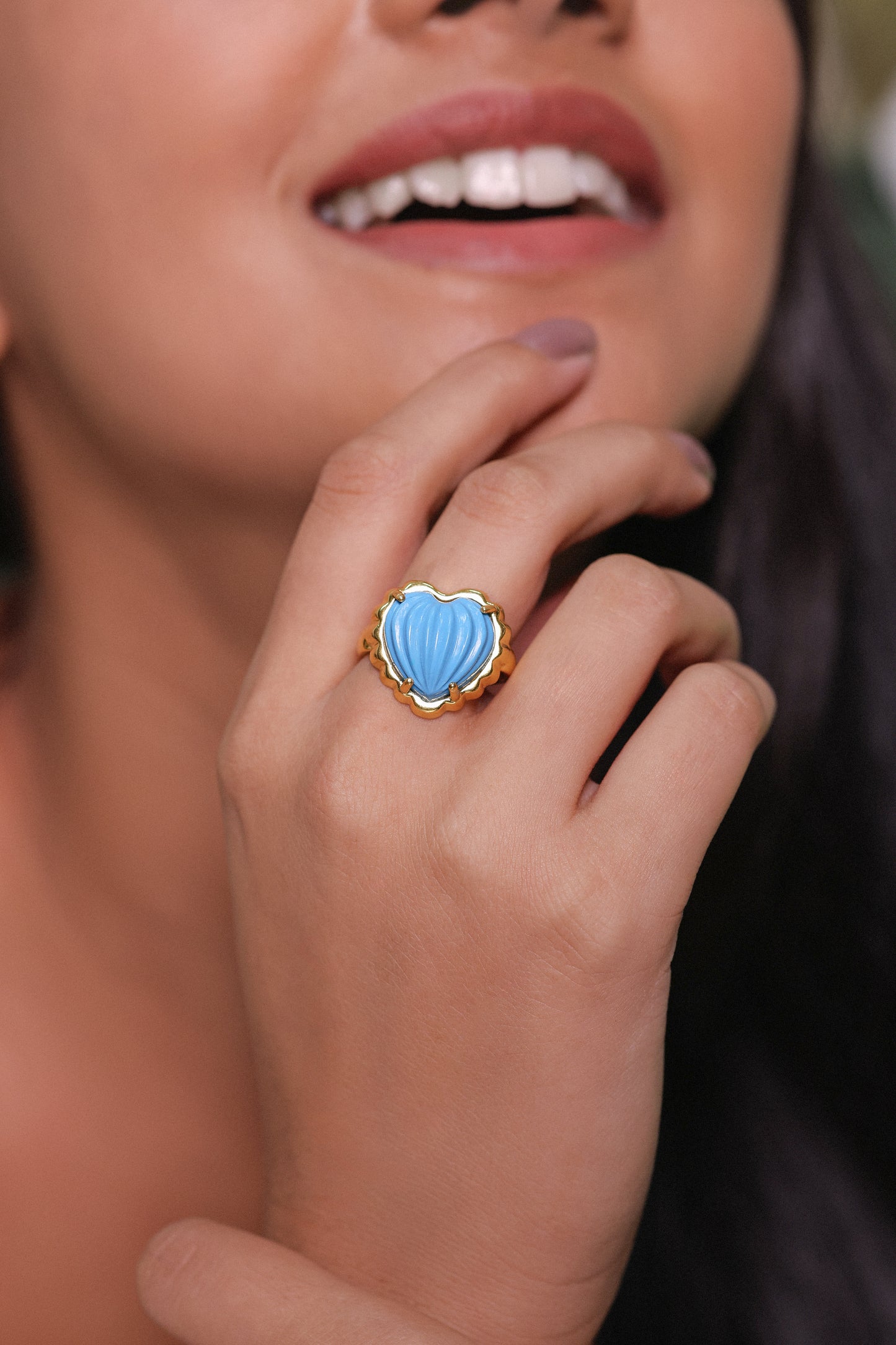 HRIDAYAM RING- TURQUOISE