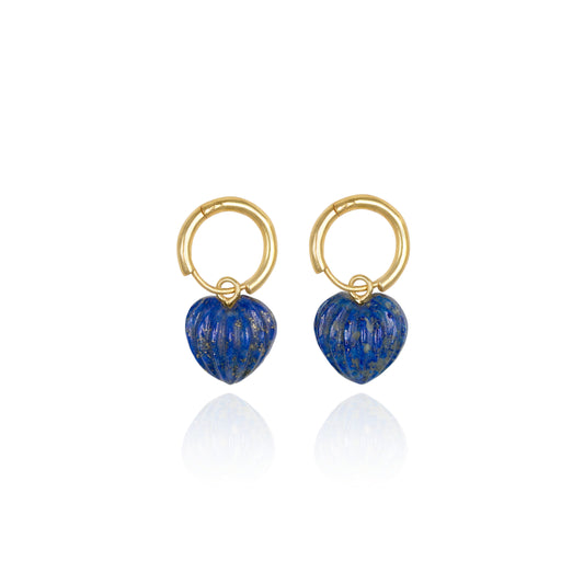 HRIDAYAM HOOPS- LAPIS LAZULI