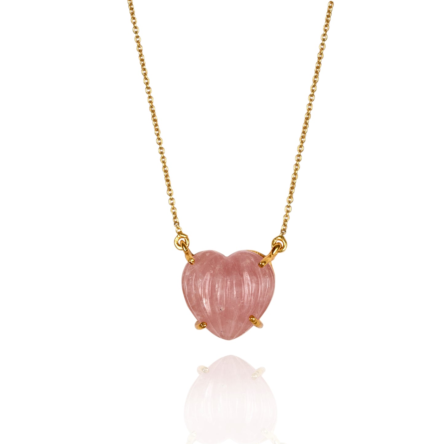 HRIDAYAM NECKLACE- ROSE QUARTZ