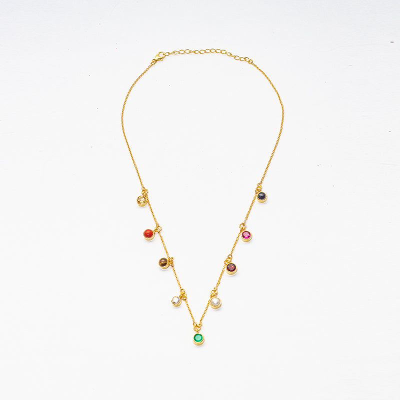 NAV-VARNA CHAIN NECKLACE