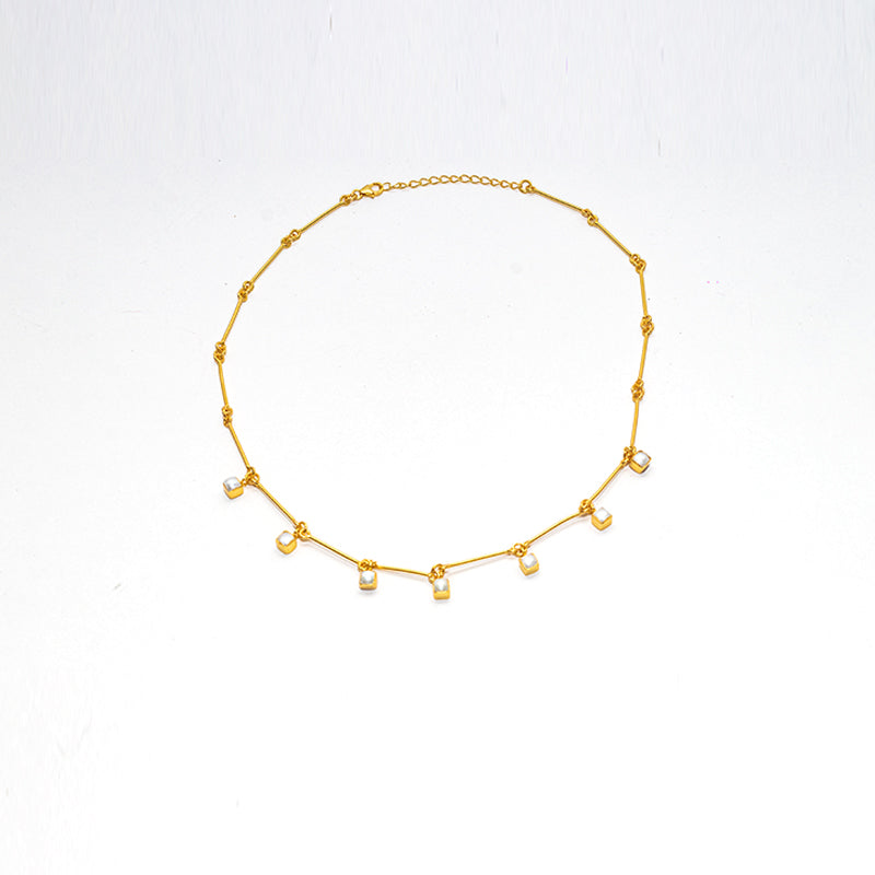 PEARL BAR BANK NECKLACE