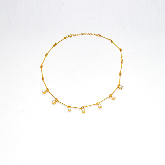 PEARL BAR BANK NECKLACE