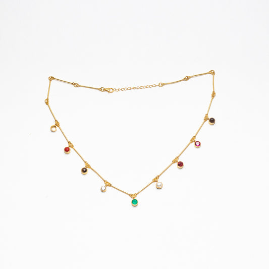 NAV-VARNA BAR NECKLACE