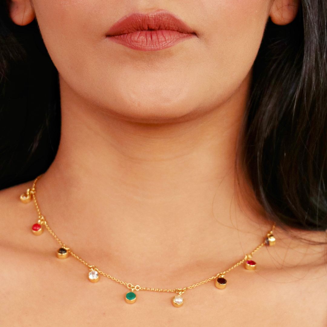 NAV-VARNA CHAIN NECKLACE