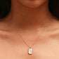 GEMINI NECKLACE (RECTANGLE)- ZODIAC SYMBOL