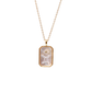 GEMINI NECKLACE (RECTANGLE)- ZODIAC SYMBOL