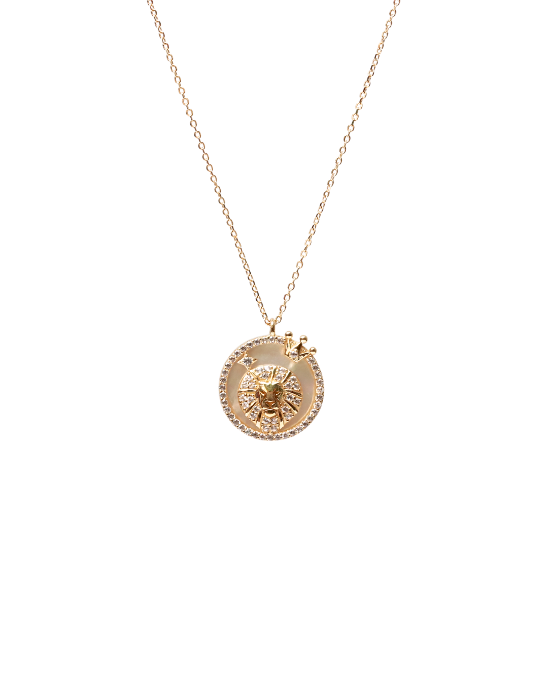 LEO NECKLACE (ROUND)- ZODIAC SIGN