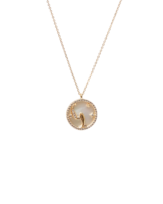 PISCES NECKLACE (ROUND)- ZODIAC SIGN