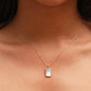 PISCES NECKLACE (RECTANGLE)- ZODIAC SYMBOL