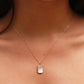 LIBRA NECKLACE (RECTANGLE)- ZODIAC SYMBOL
