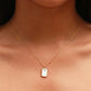 VIRGO NECKLACE (RECTANGLE)- ZODIAC SYMBOL