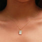 AQUARIUS NECKLACE (RECTANGLE)- ZODIAC SYMBOL