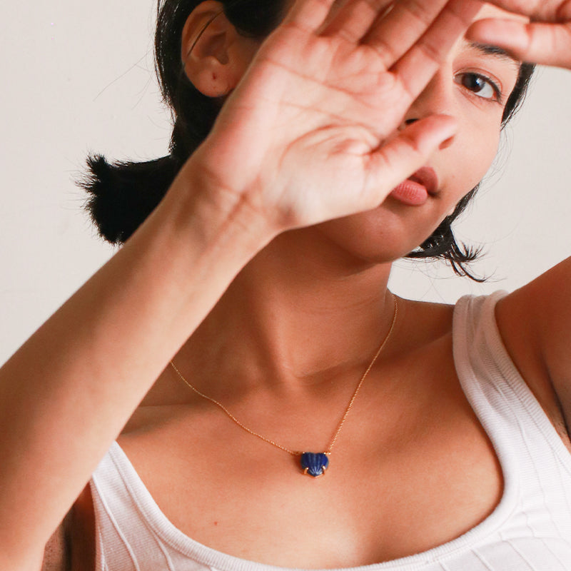 HRIDAYAM NECKLACE- LAPIS LAZULI